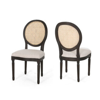 Kandy 195 H Upholstered Cane Back Side Chair