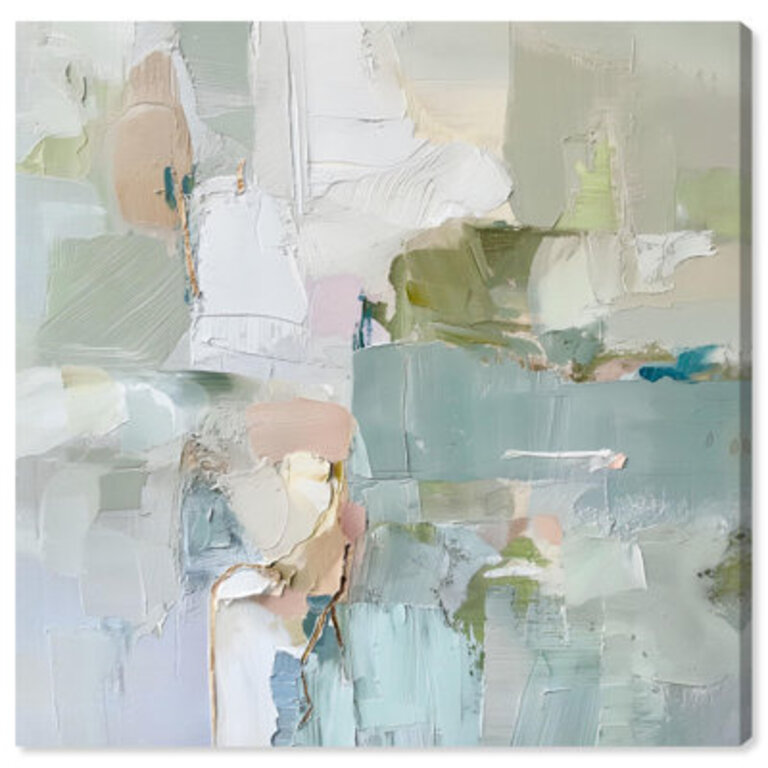 Jade Sweep I Canvas Minimal Abstracts by Art Remedy Format: Wrapped Canvas, Size: 30" H x 30" W