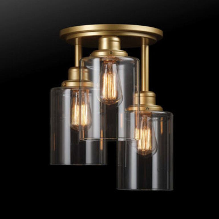 Tiarra Glass Semi Flush Mount