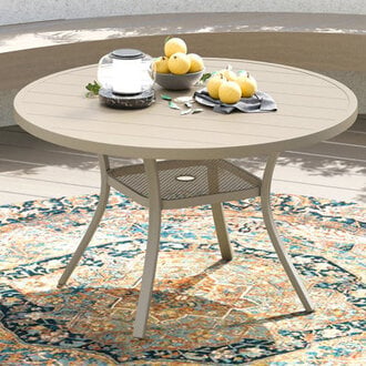 Nyoka 472L x 472W Outdoor Dining Table for 6