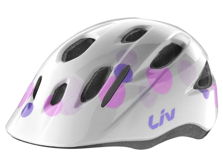 Liv MUSA GLOSS BUBBLE WHITE OSFM 50-55CM WITH DIAL FIT SYSTEM