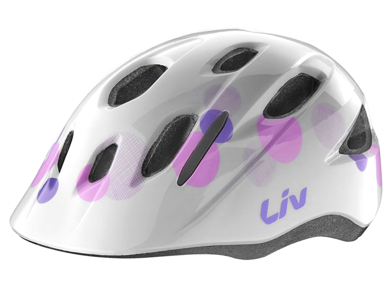 Liv MUSA GLOSS BUBBLE WHITE OSFM 50-55CM WITH DIAL FIT SYSTEM