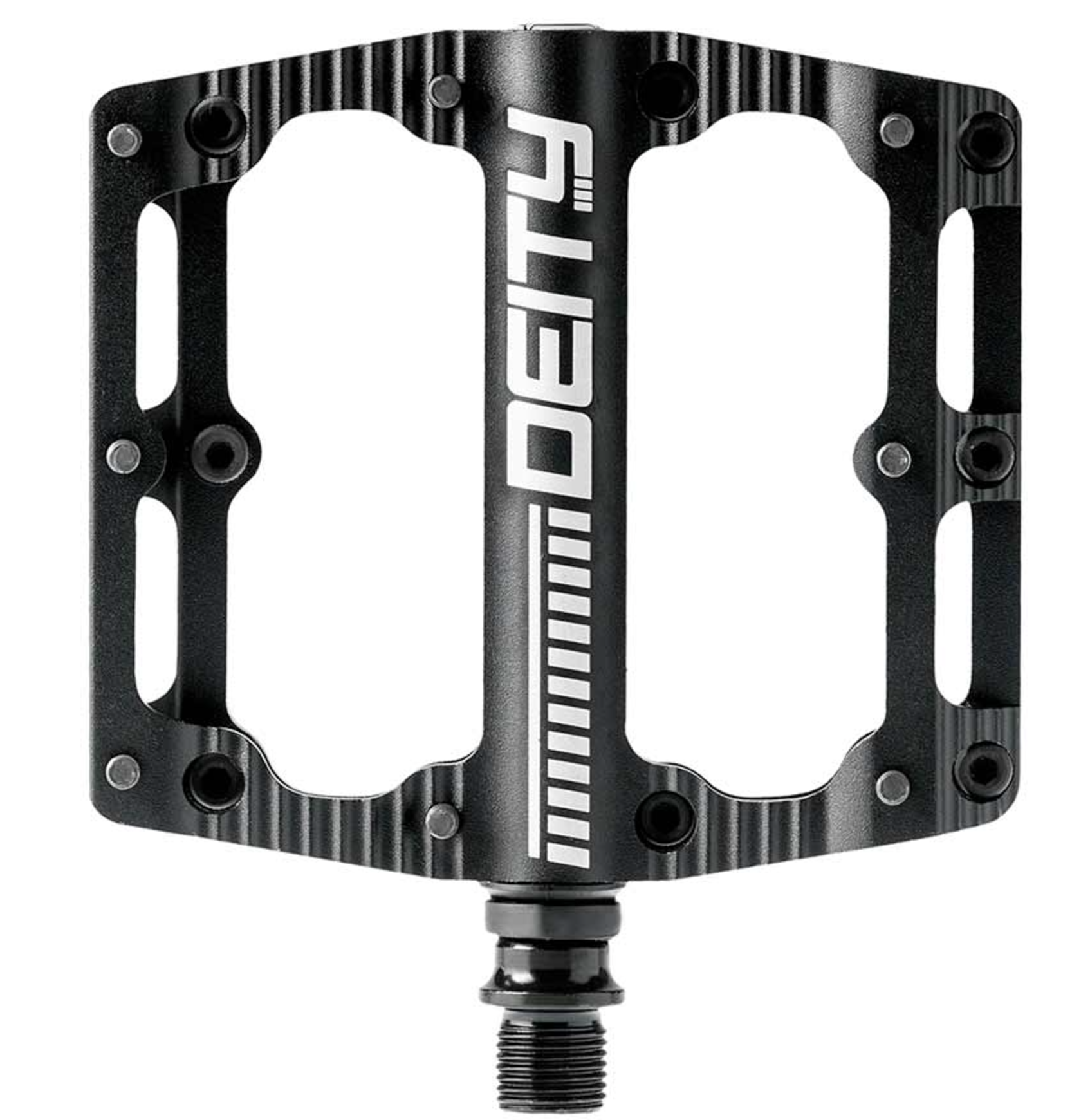 Deity Black Kat, Platform Pedals, Body: Aluminum, Spindle: Cr-Mo, 9/16''