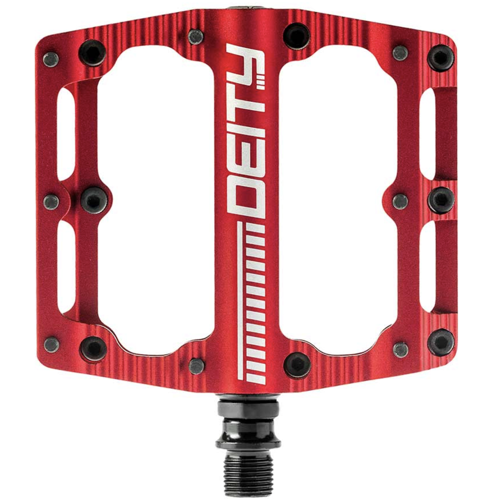 Deity Black Kat, Platform Pedals, Body: Aluminum, Spindle: Cr-Mo, 9/16''