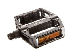 Evo Hightail, Platform Pedals, Body: Aluminum, Spindle: Cr-Mo, 9/16'', Black, Pair