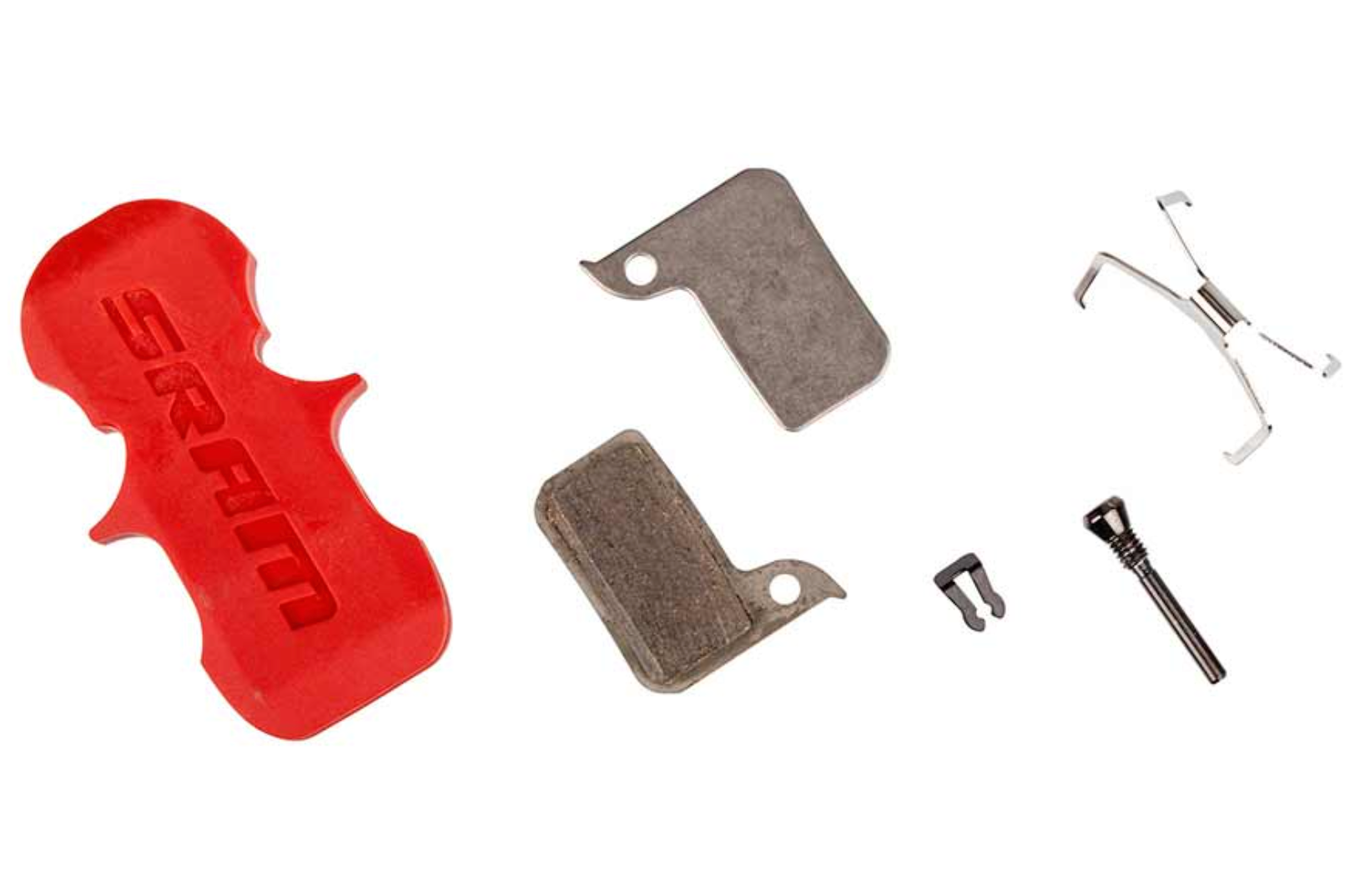 Sram Level TLM, Level Ultimate, HRD, Disc Brake Pads, Shape: SRAM Monoblock, Metallic, Steel, Pair