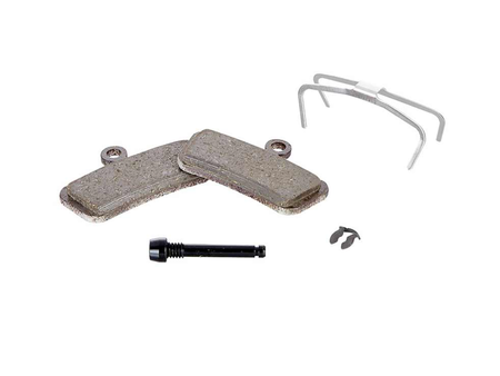 Sram Guide/Trail, Disc Brake Pads, Shape: SRAM Guide/G2, Organic Powerful, Steel, Medium, Pair