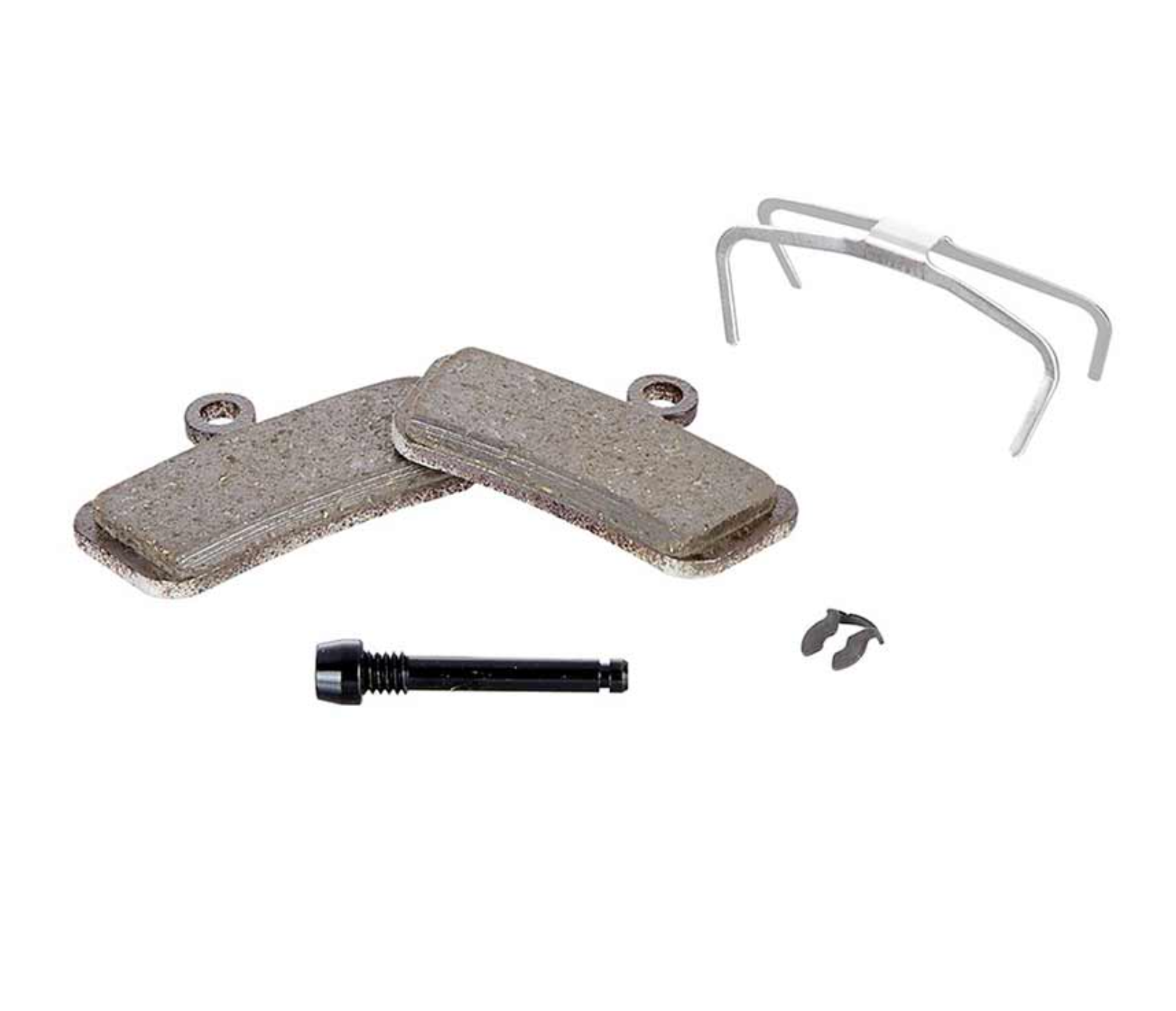 Sram Guide/Trail, Disc Brake Pads, Shape: SRAM Guide/G2, Organic Powerful, Steel, Medium, Pair
