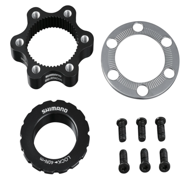 Shimano SM-RTAD05 Centerlock to 6-Bolt Disc Rotor Mount Adapter