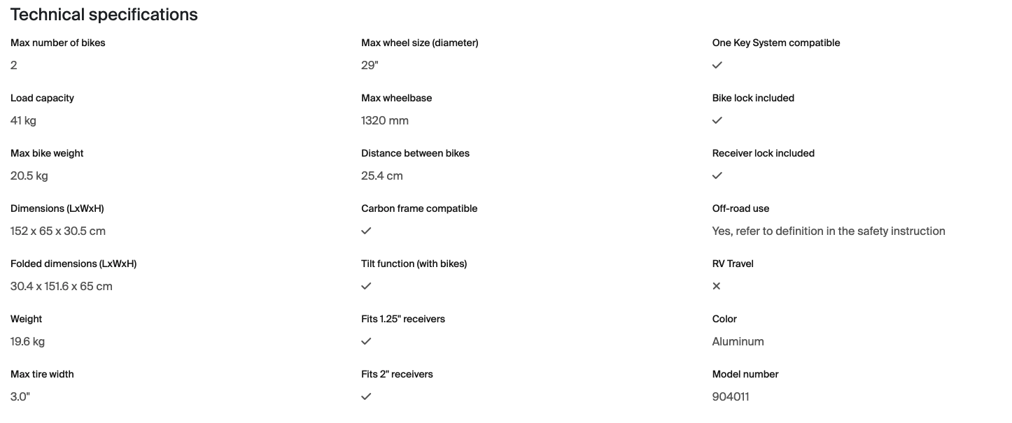 Thule Helium Platform XT 2 Bike