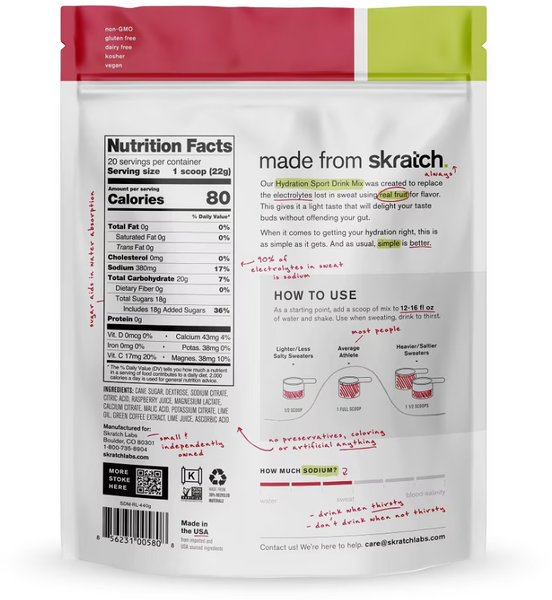 Caffeinated Drink Mix: Raspberry Limeade
