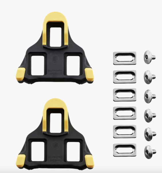 Shimano SM-SH11 SPD-SL CLEAT SET, 6 DEGREE FLOAT- YELLOW