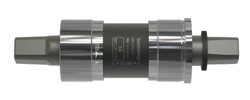 Shimano BB-UN300 LL113, Square Taper BB, British, 73mm, : 113mm, Silver