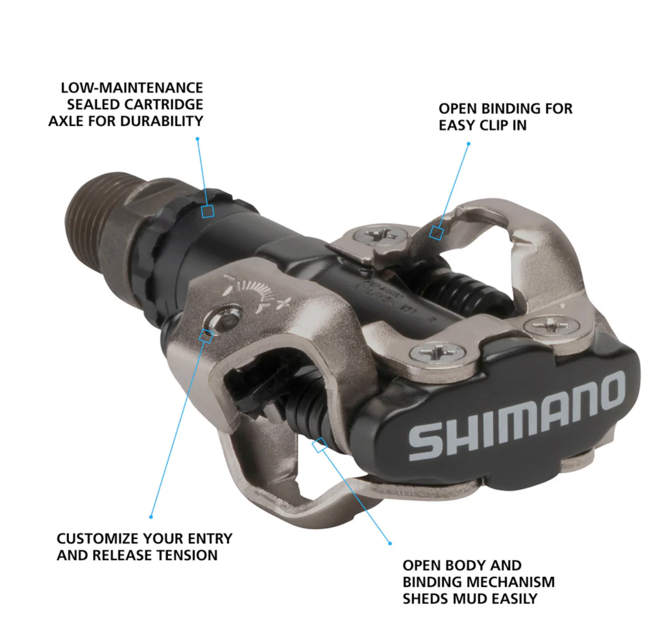 Shimano PD-M520L SPD BLACK, W/CLEAT