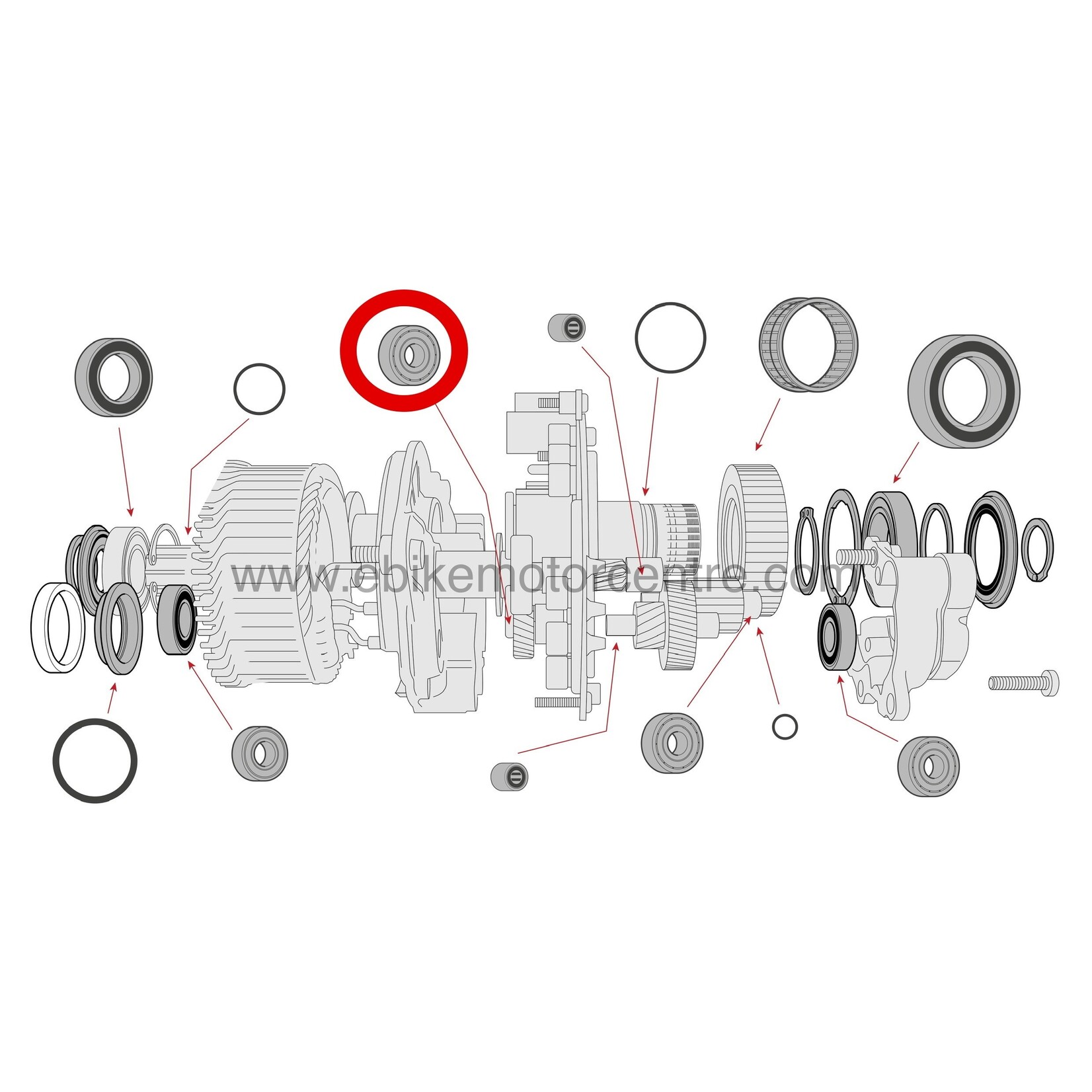 Bosch Bosch Gen 4 - Support inférieur pour roulement du pignon d'entrainement