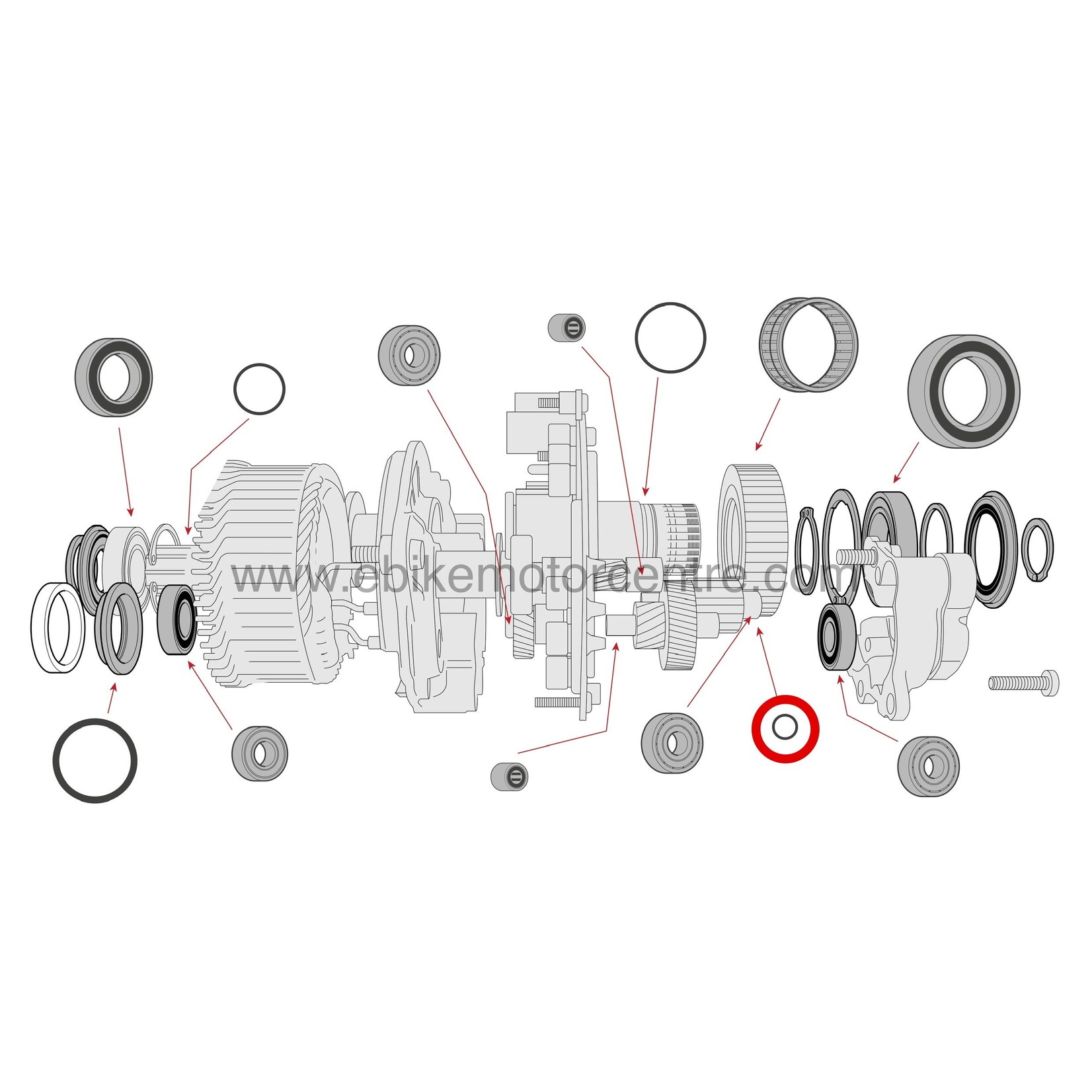 Bosch Bosch Gen 4 - Joint torique, petit, arbre d'engrenage