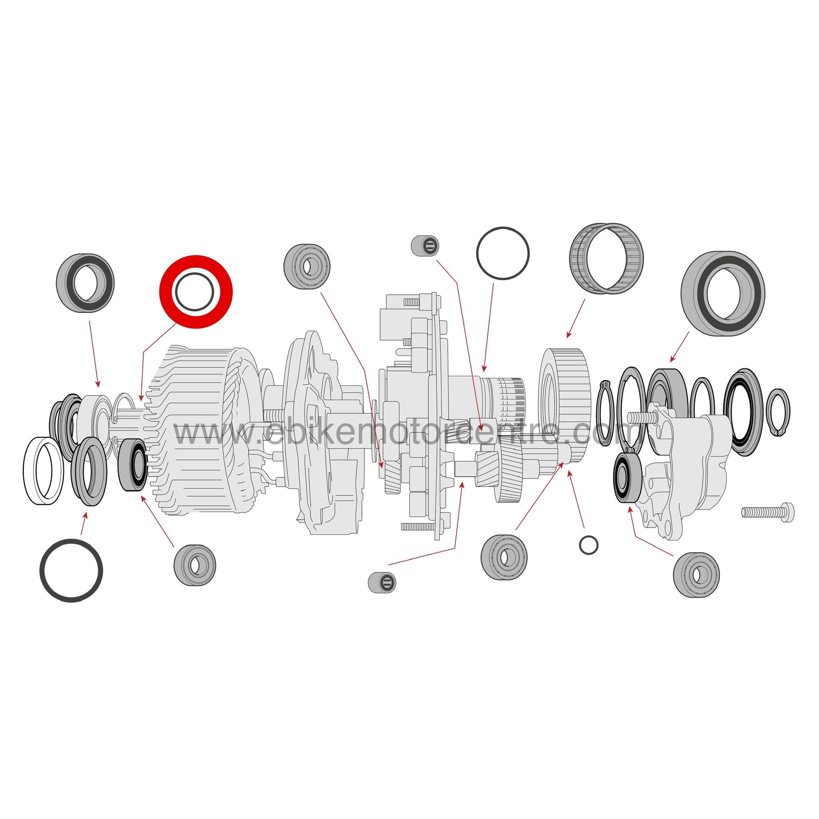 Bosch Bosch Gen 4 - Joint torique, axe côté gauche