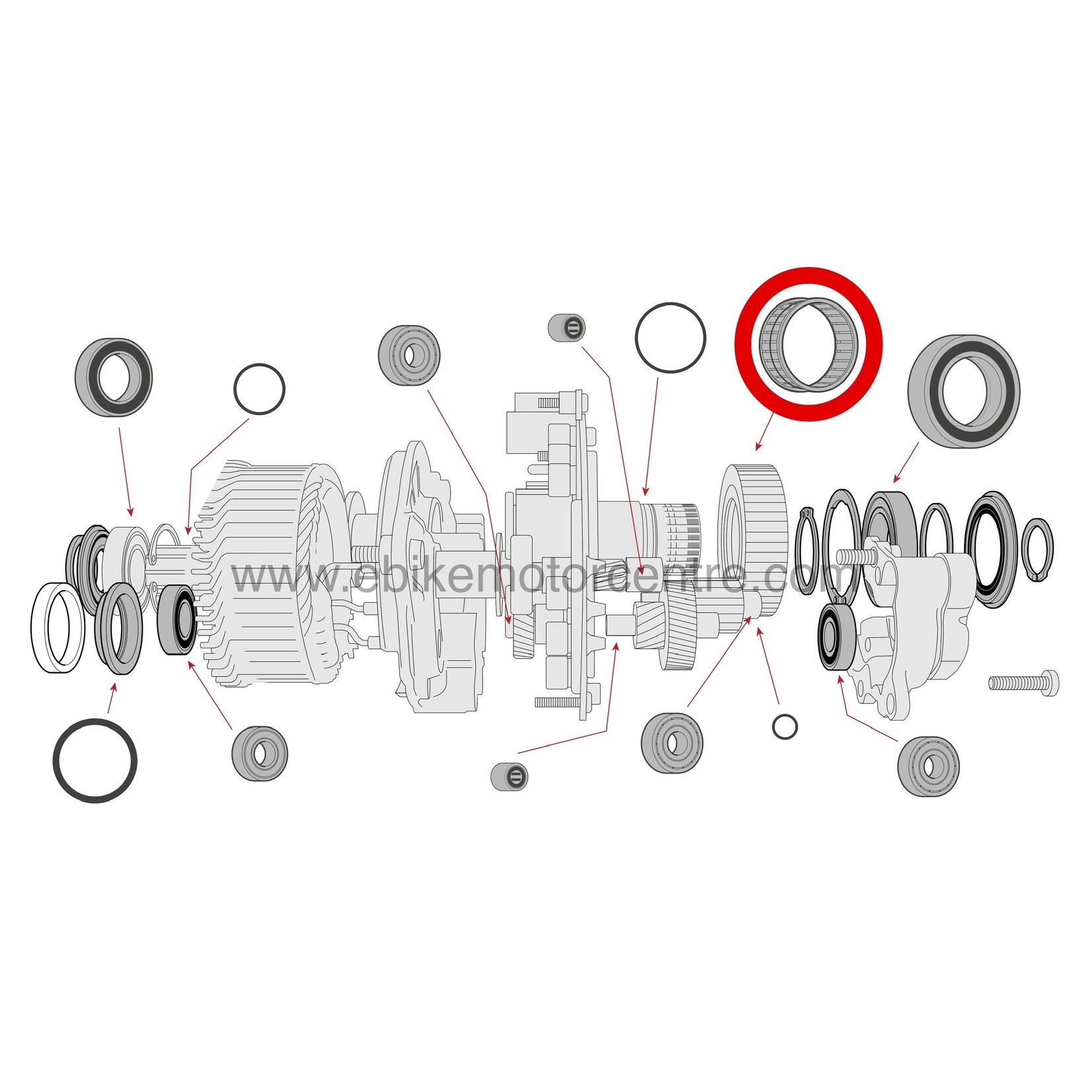 Bosch Bosch Gen 4 - Roulement d'embrayage du pignon d'entrainement en acier