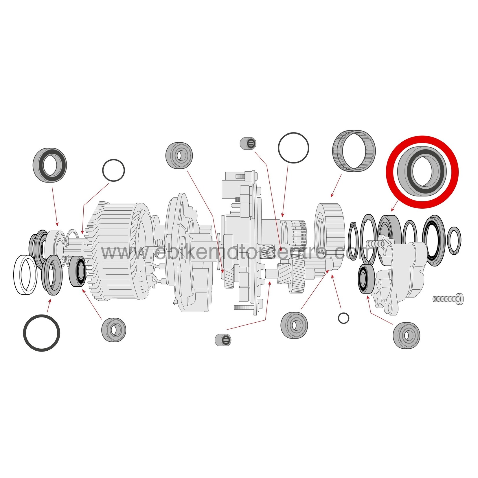Bosch Bosch Gen 4 - Roulement de l'axe côté droit