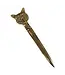 Solid Brass Fox Head Letter Opener