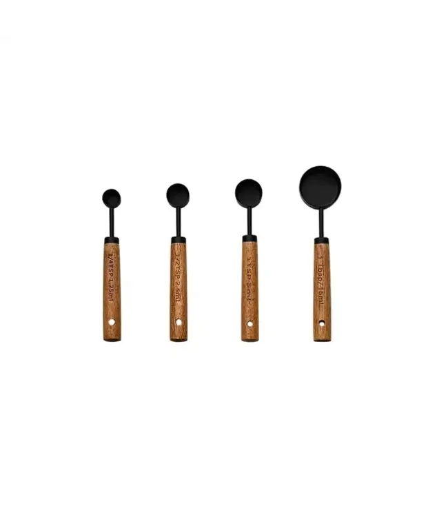 Black Stainless Steel Measuring Spoon Set