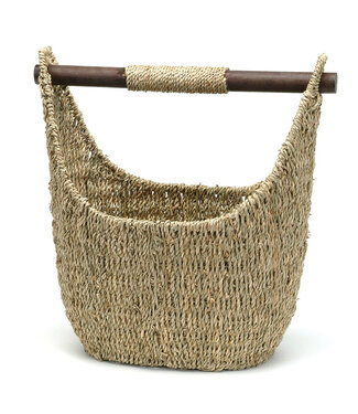 Lg Seagrass Gondola Basket