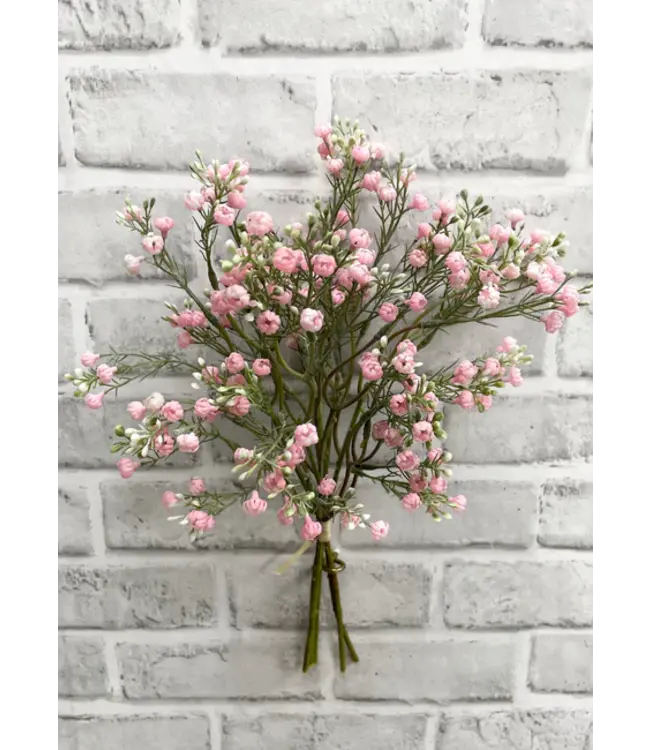 14" Pink Baby's Breath Bundle