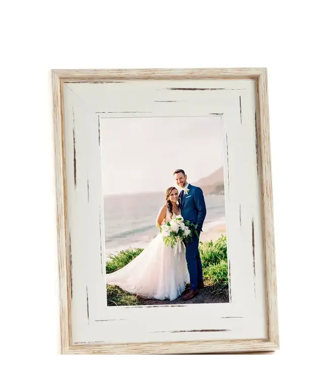 White & Natural Photo Frame 4x6