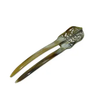 Horn Hair Pick- Antique
