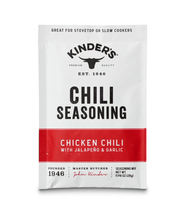 Kinder's Chili Seasoning Chicken Chili