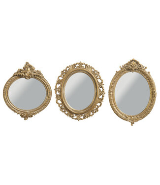 9.5" Vintage Gold Mirror