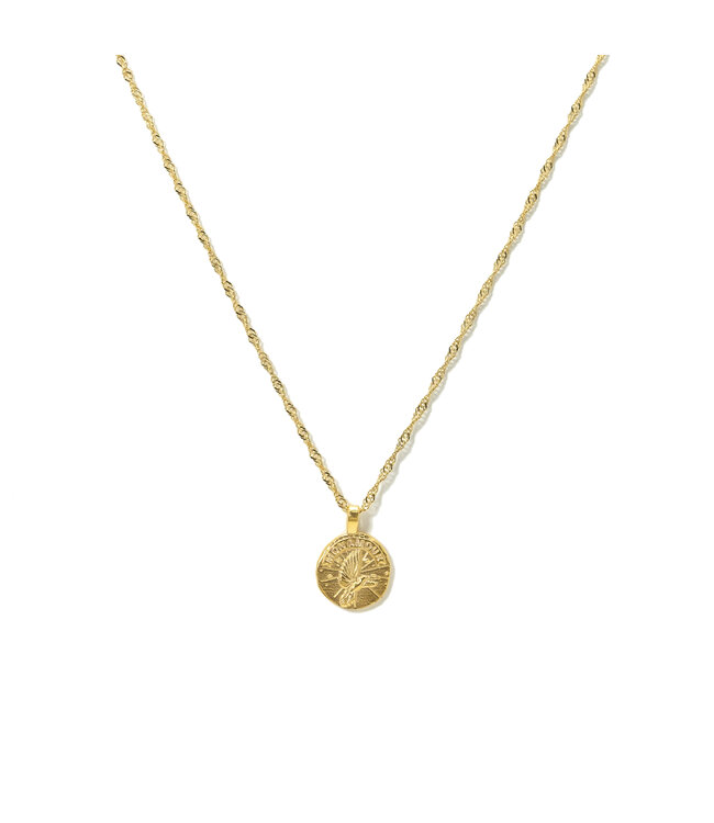 Lover's Tempo Demi-fine Dove Coin Necklace