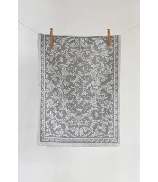 Renesans linen tea towel grey