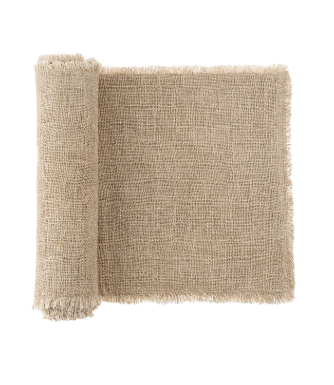 Indaba Culver Woven Table Runner Linen