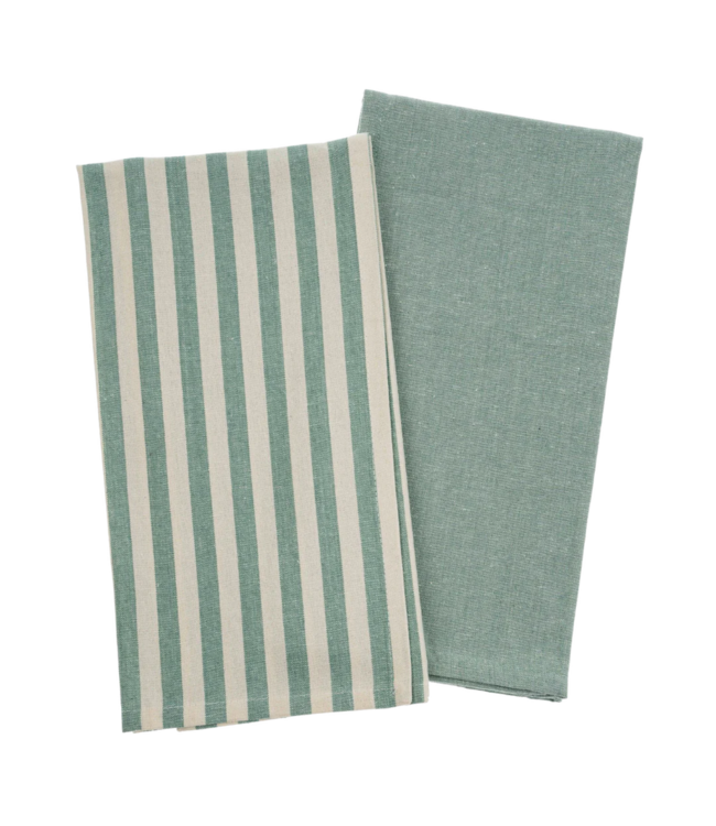 Indaba Lucia Tea Towels S/2 Aqua