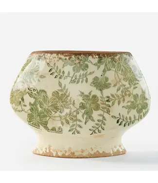 Stoneware Botanical Planter- Large