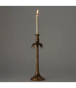Antique Gold Candle Holder- Large