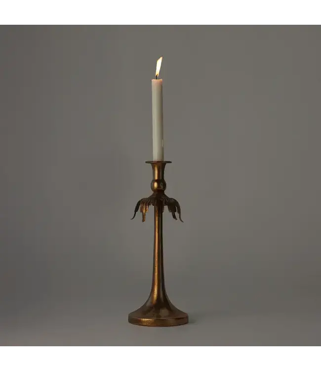 Antique Gold Candle Holder- Small