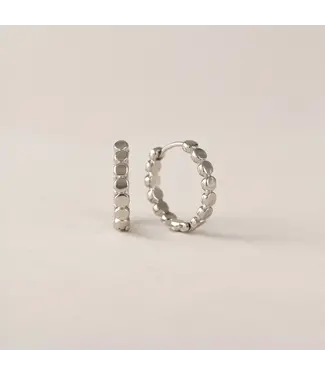 Lover's Tempo Cleo hoop earrings- Silver