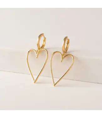Lover's Tempo Lovestruck hoop earrings- Gold