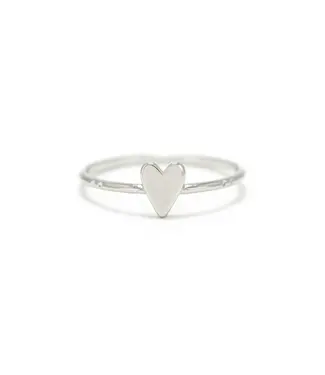 Lover's Tempo Everly heart ring silver size 7