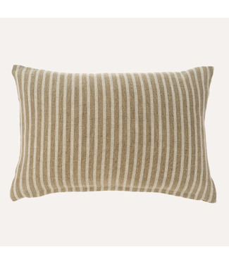 Indaba 16x24 Pinstripe Linen Pillow, Natural