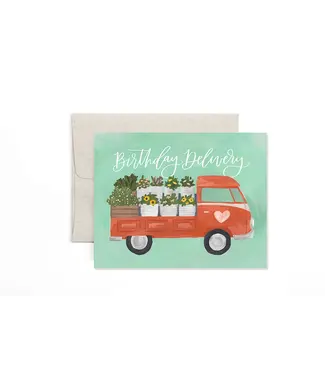 Flower Truck Birthday Greeting