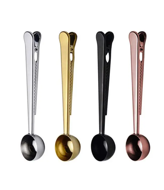 Stainless Steel Coffee Spoon w/ Bag Clip