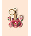 Powder Beaded Keyring -Crab