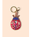 Powder Beaded Keyring -LadyBug