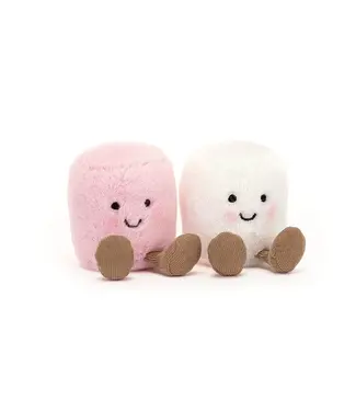Jellycat Amuseables Pink and White Marshmallows