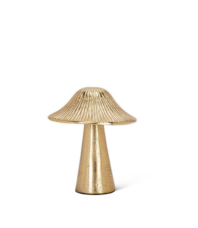 Small Ribbed Mushroom Gold