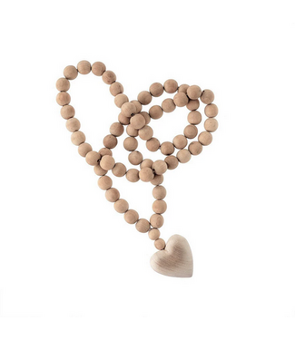 Indaba L Wooden Heart Prayer Beads