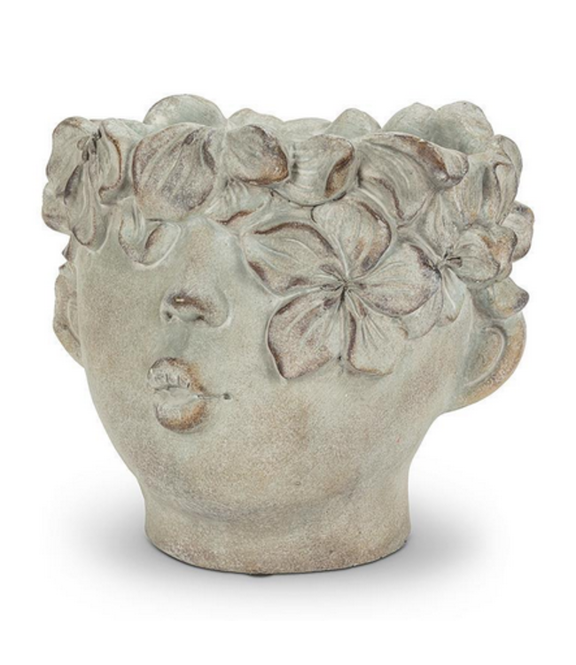 10"H Kissing Face Planter